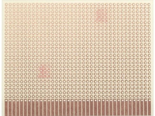 Rademacher WR-type 903-1 printplate for eksperimenter epoksy (L x B) 100 x 80 mm 35 µm rutenett 2,54 mm 1 stk.