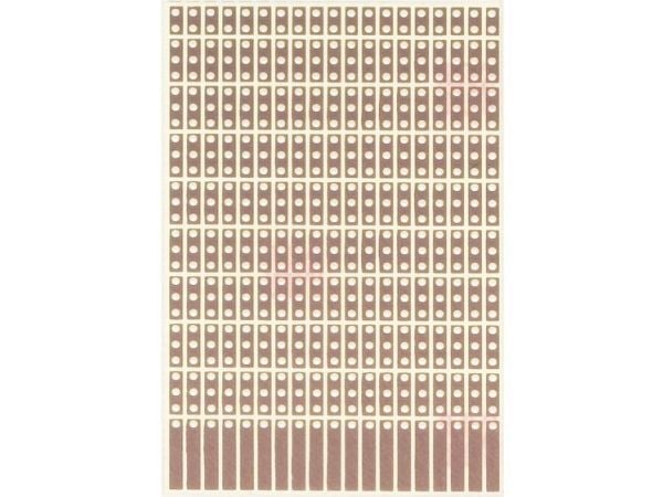 Rademacher WR-type 908-1 printplate for eksperimenter, epoksy (L x B) 80 mm x 50 mm, 35 µm rutenett, 2,54 mm, 1 stk