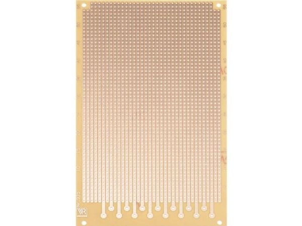 Rademacher WR-Typ 935 kretskort for eksperimenter hardt papir (L x B) 16 x 10 cm 35 µm rutenett 2,54 mm 1 stk