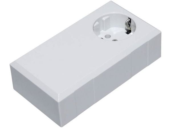 TRU COMPONENTS ESO 1250 E Pistorasia 125 x 67 x 50 Polykarbonaatti , ABS Vaaleanharmaa 1 kpl