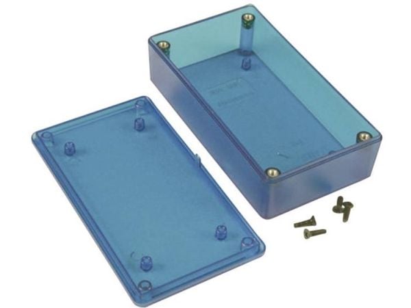 Hammond Electronics 1591XXBTBU Universalkabinetti 113 x 63 x 31 ABS Blå (läpinäkyvä) 1 stk 1 stk