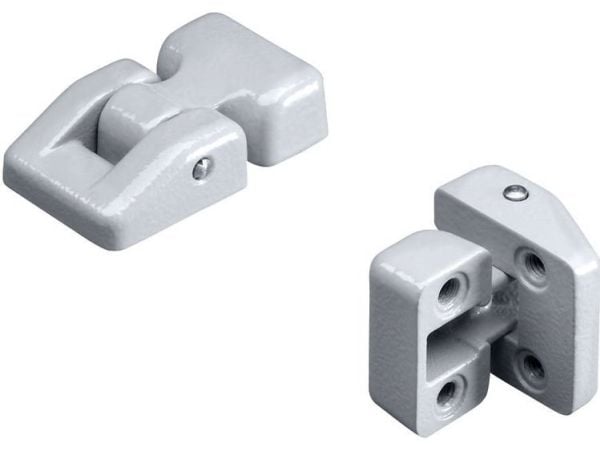 Rittal GA 9123.000, Dørhengsel, Aluminium, Grå, 2 stykker, 50 g