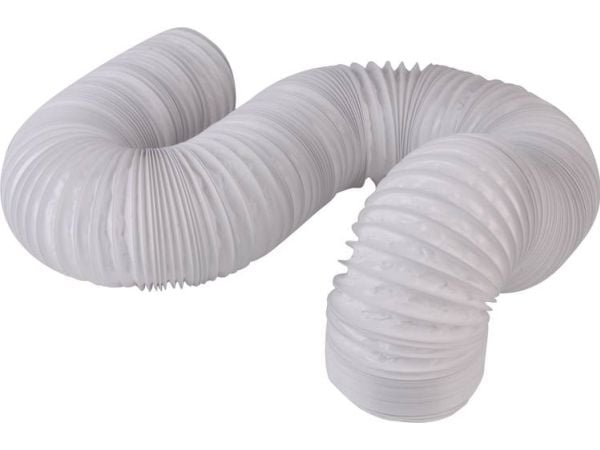 Wallair N52824 fleksibelt ventilasjonsrør i plast (Ø x L) 10,2 cm x 6 m hvit