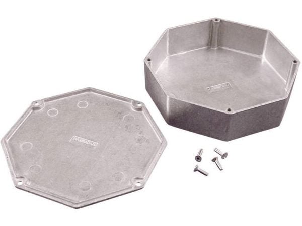 Hammond Electronics 1590STPCBK universalkabinett 132.78 x 132.78 x 39.2 trykkstøpt aluminium sort 1 stk