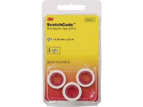 3M 80611427958, Vit, Polyester, 3 styck