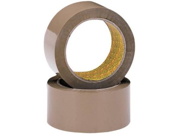 3M förpackningstejp dubbiaxial BOPP (L x B) 66 m x 50 mm brun SCOTCH® 3