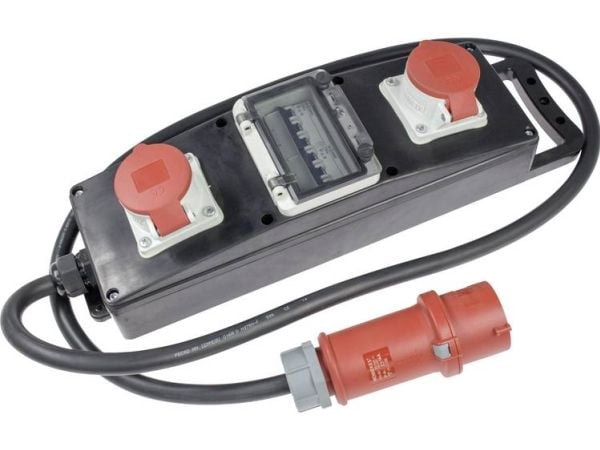 AS Schwabe 60806 grenuttag i helgummi S 10/32 A 1 CEE-stick 32 A 5-poligt 400 V IP44