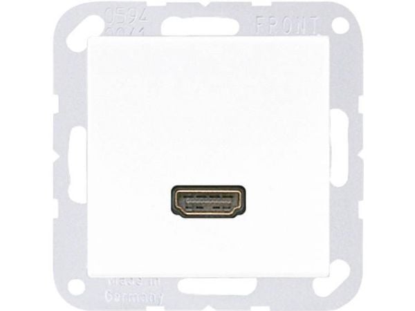 JUNG MA A 1112 WW, HDMI, -5 - 45 °C, Valkoinen, Termoplastinen