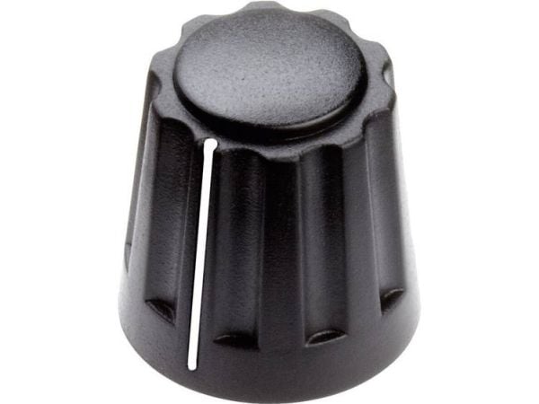 Mentor 4331.6001 Nuppi osoittimella Musta (Ø x K) 14,5 mm x 14 mm 1 kpl 1 kpl