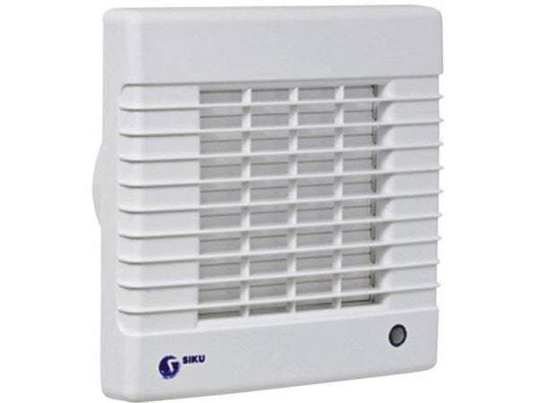 Siku 150 AZL, Vägg, Badrum, Kök, Restaurang, Toalett, Vit, Plast, IP24, 295 m³/h