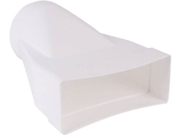 Wallair N15865 Kanal-/ventilasjonssystem for flatkanal 150 overgangsstykke rund/flat