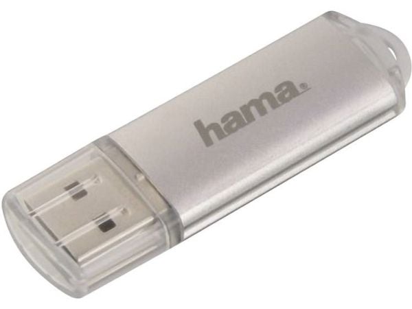 Hama Laeta FlashPen, USB 2.0, 128GB, 128 GB, USB Type-A, 2.0, 10 MB/s, Med lokk, Sølv