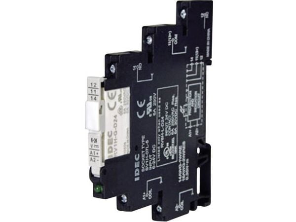 Idec RV8H-L-AD24 Relekomponentti Nimellisjännite: 24 V/DC, 24 V/AC Katkaisuvirta (max.): 6 A 1 x vaihtokosketin 1 kpl 1 kpl