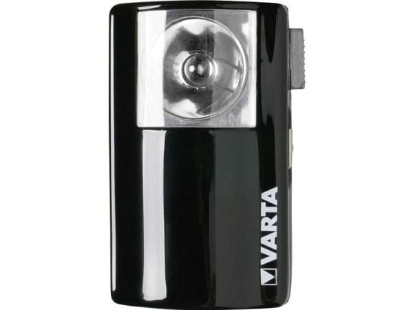 Varta Palm Light 3R12, Käsikokoinen taskulamppu, Musta, Metalli, 1 lamppua, 3.7 V, 15 lm