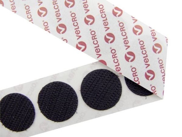 VELCRO® E28801533011425 Tarranauhapisteet liimaukseen Nasta (Ø) 15 mm Musta 1300 kpl