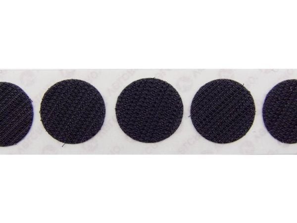 VELCRO® E28802233011425 Tarranauhapisteet liimaukseen Nasta (Ø) 22 mm Musta 1000 kpl