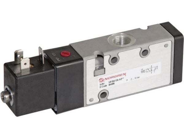 IMI NORGREN mekaniskt aktiverad pneumatikventil V61B413A-A213L 24 V/DC, kapsling aluminium, tätning NBR, 1 st