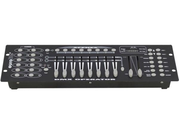 Eurolite DMX Controller DMX Operator 192 16-kanavainen 48.30cm (19") muotoilu, musiikkiohjaus (70064520)
