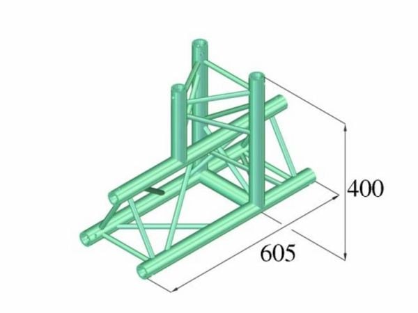 Alutruss DECOLOCK DQ3-PAT37 3-punkts travers T-stykke 90°