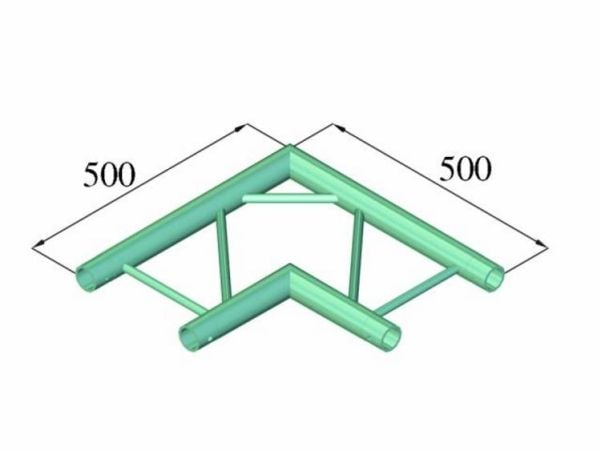 Alutruss BILOCK BQ2-PAC21H 2-punkts truss hjørne 90°