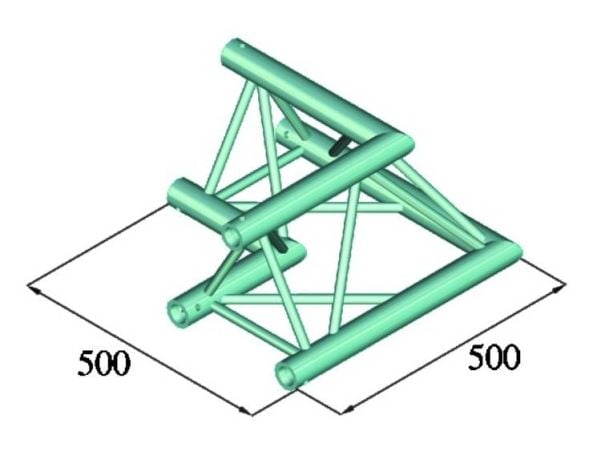 Alutruss TRILOCK 6082AC-21 hjørne 90° 3-punkts traverse