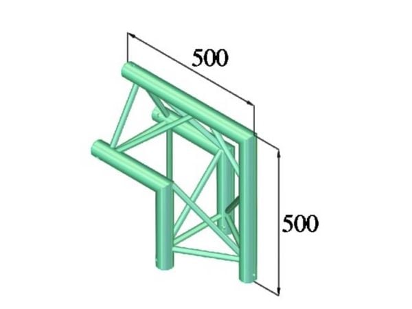Alutruss TRILOCK 6082AC-24 3-punkts truss-hjørne 90°