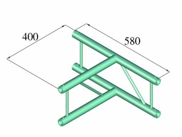 Alutruss DECOLOCK DQ2-PAT36V 2-punkts travers T-stykke 90°