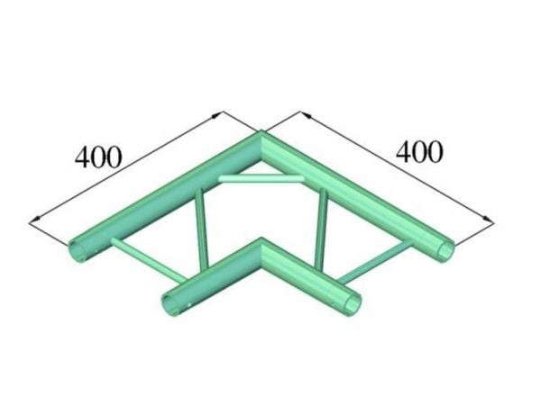 Alutruss DECOLOCK DQ2-PAC21H 2-punkts travers hjørne 90°