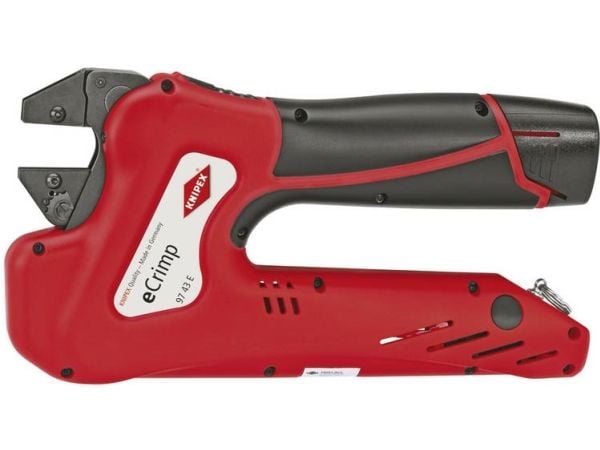 KNIPEX eCrimp-järjestelmäpihdit vaihdettaville puristuslaitteille, 12 V:n jännite