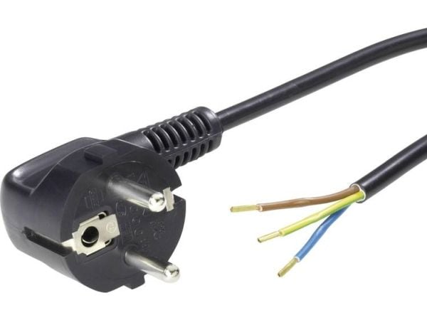 Lappkabel ÖLFLEX® PVC strömanslutningskabel (svart/grå/vit), harmoniserad, 1 st kontakt (70261131)