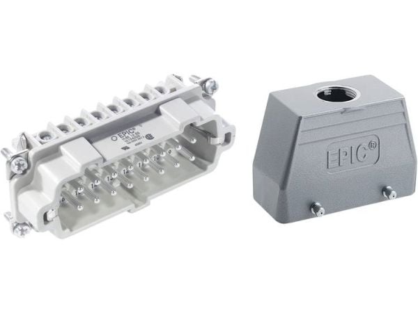 Lapp EPIC Kit H-BE 16 SS TG M25, Ruuvi, Upotus, 0.5 - 2.5 mm², 2 mO, 6 kV, 600 V
