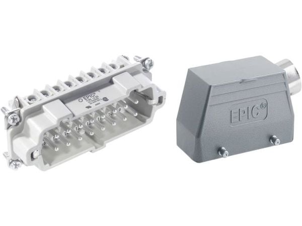 Lapp EPIC KIT H-BE 16 SS TS M25, Grå, Kopper, Sølv, IP65, 16 A, UL 508 / UL 2237 IEC 61984, UL 1977