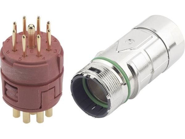 EPIC® M23-kontakt 8 + 1 pol i set LAPP EPIC® KIT M23 F6 8+1-POL MALE 1 Set