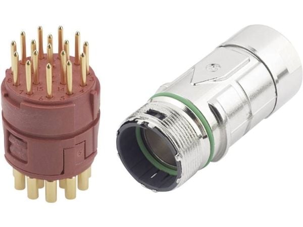 Lapp EPIC SIGNAL M23 KIT F6 17 POL, Puristus, Upotus, Kulta, 4 mO, 0,8 kV, 50 V