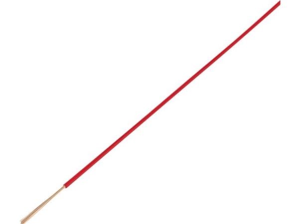 Conrad 605792, 1,5 mm², 2.3 mm, Punainen, -40 - 90 °C, 18 A, 5 m