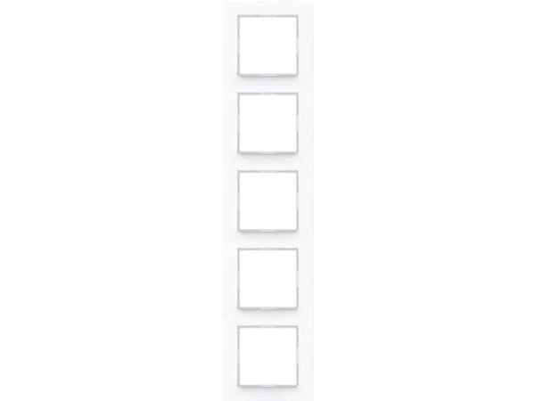 JUNG AC 585 WW, Valkoinen, Duroplast, Ruuviton, JUNG, 84 mm, 368 mm