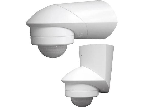 Grothe 94531 bevegelsessensor 240° hvit, brytekontakt: relé, IP55 (94531)