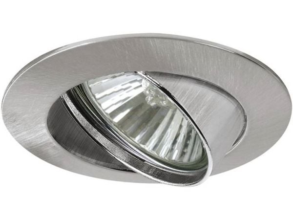 Paulmann 988.78, Innsunket spotlight, GU10, 1 ampuller, 230 V, Rustfritt stål