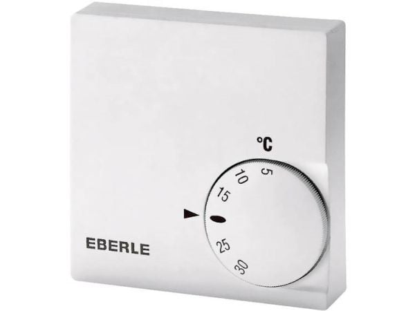 Eberle RTR-E 6121, Hvid, IP30, 5 - 30 °C, °C, Strøm, 230 V
