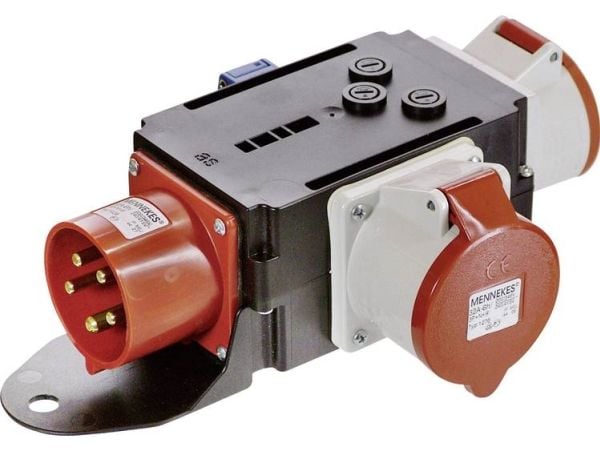 AS Schwabe 60525 MIXO-sovitin 400V "MOSEL" 32 A 1 CEE-pistoke 32 A, 5-nastainen 400 V IP44 (60525)