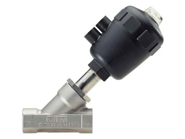 Bürkert luftstyrningsventil 1401 2000 rostfritt stål PTFE 1 st