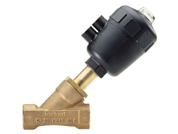 Bürkert Ilmakäyttöinen venttiili 178676 2000 Runkomateriaali Gunmetal Tiivistemateriaali PTFE 1 kpl
