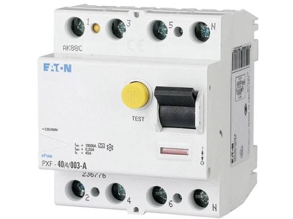 Eaton PXF-63/4/003-A, Vikavirtasuoja, 10000 A, IP20