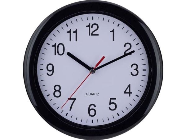 EUROTIME 22221 Kvartsi seinäkello 25 cm musta