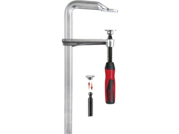 BESSEY GZ20-2K, F-klemme, Plast, Stål, 20 cm