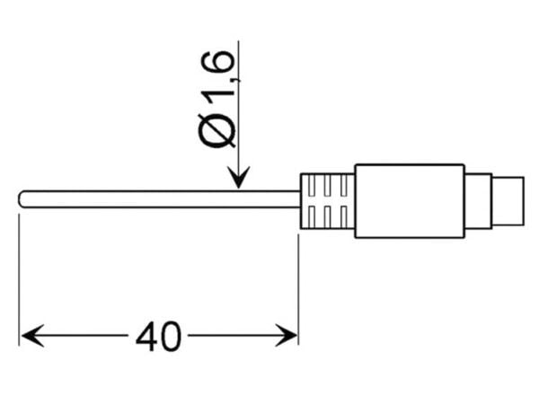 Greisinger GLF 401 MIN luftsensor -25 till 70 °C Pt100