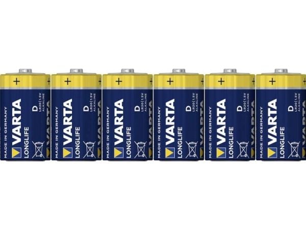 Varta Longlife 04120 - Batteri 6 x D - Alkalisk