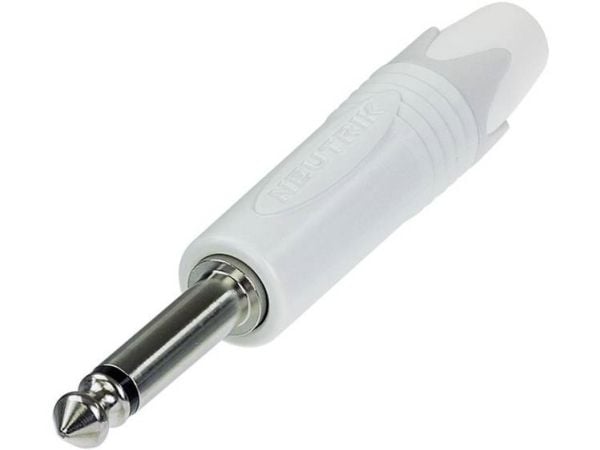 Neutrik NP2X-WT, Plug, Rustfritt stål, Hvit, Messing, Polyamid, Polyoksymetylen (POM), Zink, Messing, 1 mm², 1 V
