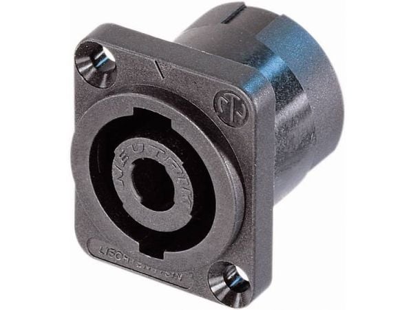 Neutrik NL4MP-ST, speakON, Sort, Polyamid, 250 V, 40 A, -30 - 80 °C