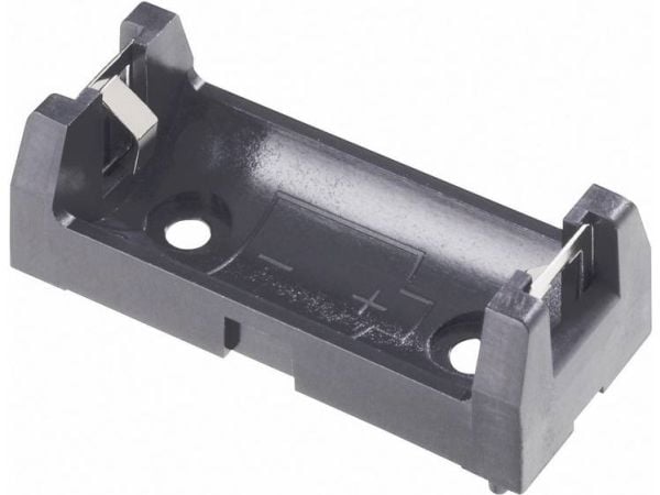 Keystone Electronics 1029 batteriholder 1 2/3 AA, gjennomstikksmontasje THT (L x B x H) 43 x 18 x 15 mm